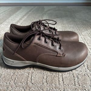 RED WING Comfort Pro Oxford Work Shoes Women's SZ 10B Brown Steel Toe 2309 EUC